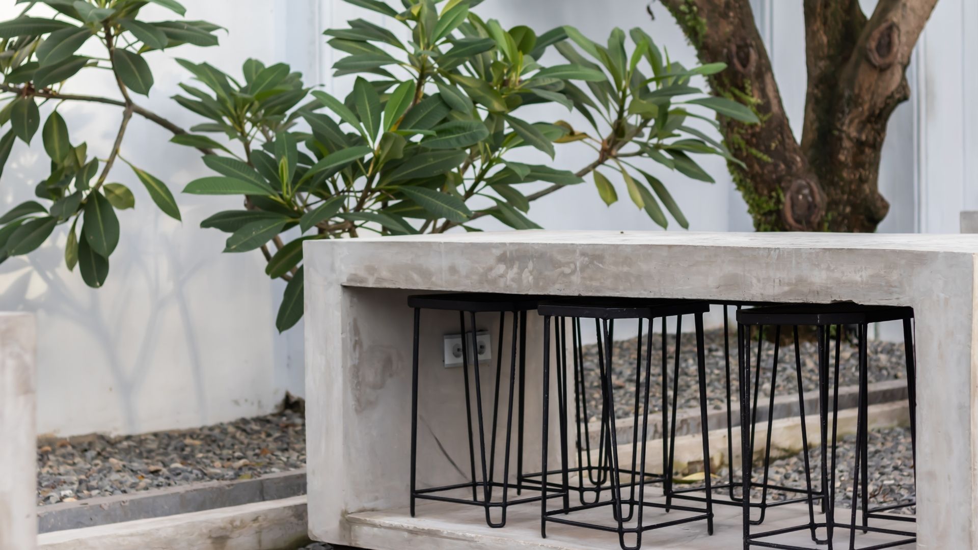 Microcemento Muebles Jardin